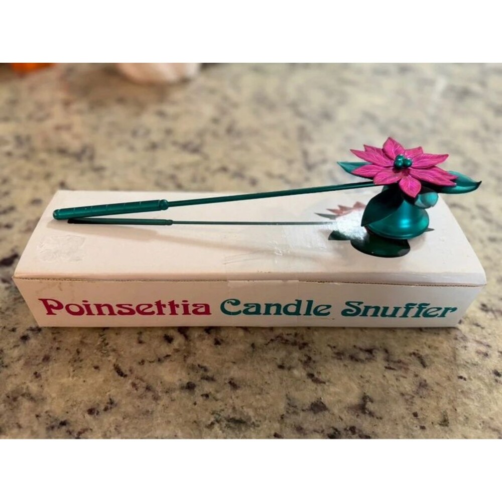 Vintage Department 56 Poinsettia Candle Snuffer